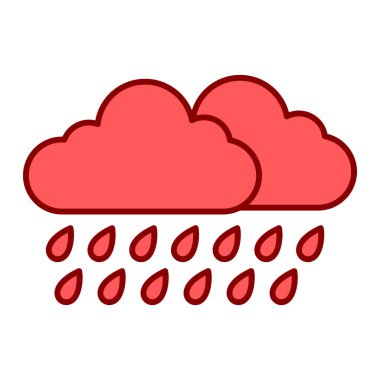 hava bulutları simge vektör illüstrasyon tasarımı