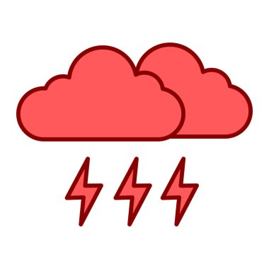 bulut hava ikonu vektör çizimi tasarımı