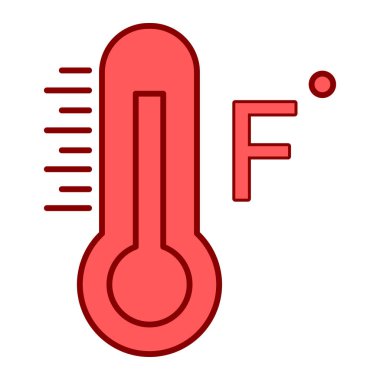 termometre simgesi vektör illüstrasyonu