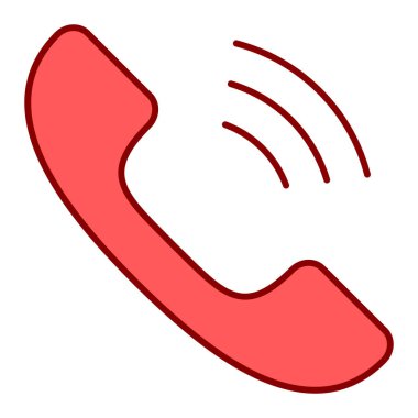 telefon arama simgesi vektör illüstrasyonu