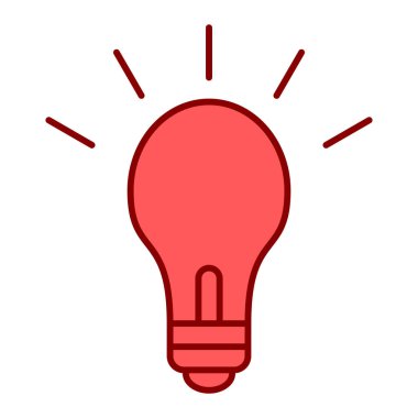 ampul simgesi vektör illüstrasyonu