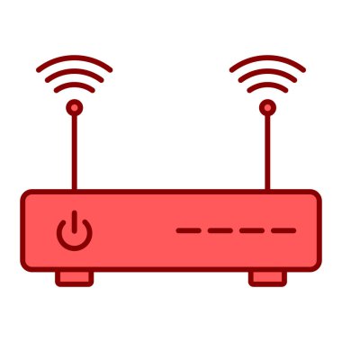 router simgesi vektör illüstrasyonu