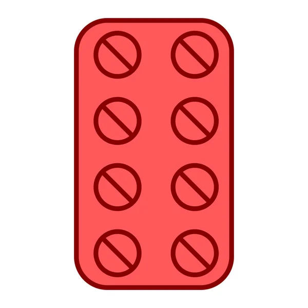 Pills Icon Medical Health Care Emergency Theme Isolated Design Vector — 스톡 벡터