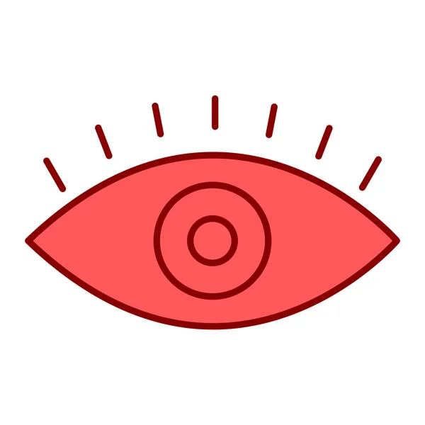 Иконка Линии Глаза Векторная Иллюстрация — стоковый вектор