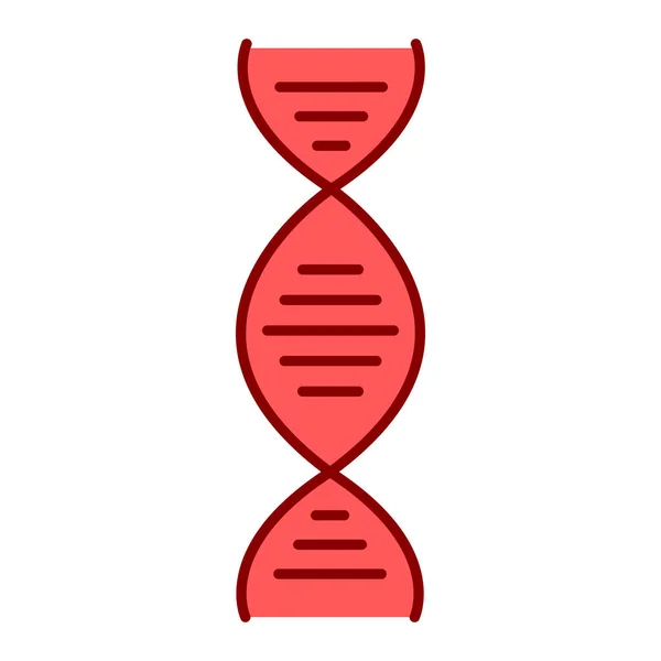 Icona Del Dna Illustrazione Piatta Del Simbolo Vettoriale Genetico Web — Vettoriale Stock