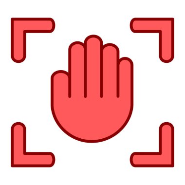 el durdurma simgesi vektör illüstrasyonu