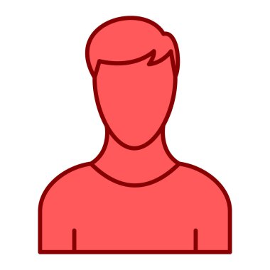 Man avatar simgesi vektör çizimi tasarımı