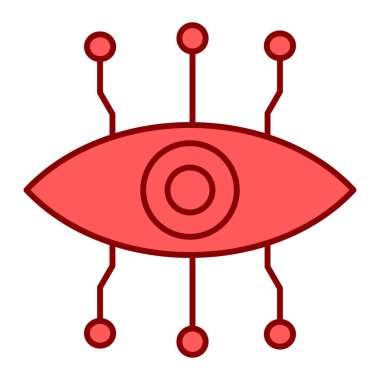 Robot simgesi. Web için yapay zeka vektör simgelerinin karikatür çizimi