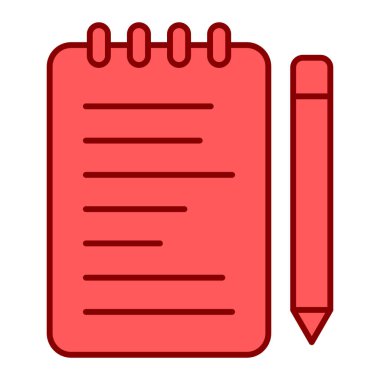 Not defteri. Web simgesi basit illüstrasyon