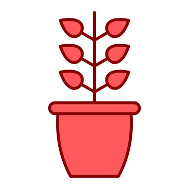 Yaprak simgesi vektör illüstrasyon tasarımlı bitki