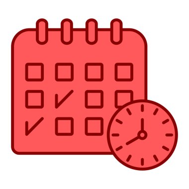 Takvim simgesi vektör illüstrasyonu