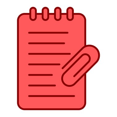 Not defteri. Web simgesi basit illüstrasyon