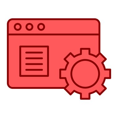 Web simgesi vektör illüstrasyonu