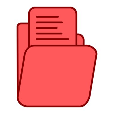 Belge. Web simgesi basit illüstrasyon