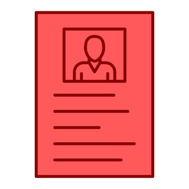 ID kart simgesi vektör illüstrasyonu