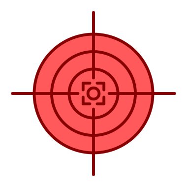 hedef simge vektör illüstrasyonu