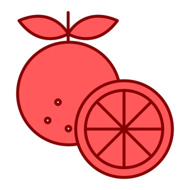 taze meyve ikonu vektör illüstrasyonu