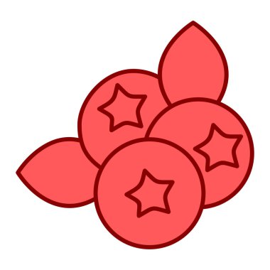 tatlı meyve ikonu vektör illüstrasyonu