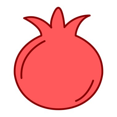 Taze meyve ikonu. vektör illüstrasyonu