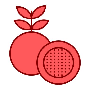 taze meyve ikonu vektör illüstrasyonu