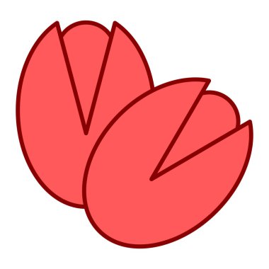 Beyaz arka planda meyve ve sebze ikonu. vektör illüstrasyonu