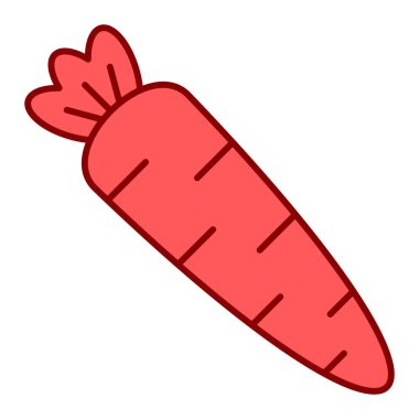 Beyaz arka planda meyve ve sebze ikonu. vektör illüstrasyonu