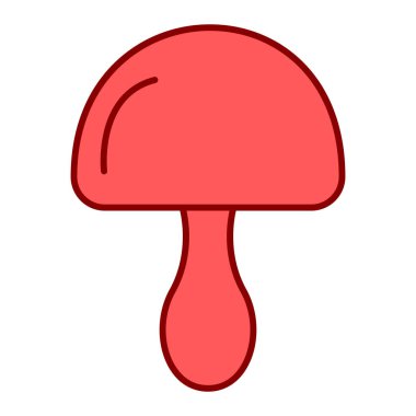 mantar simgesi vektör illüstrasyonu