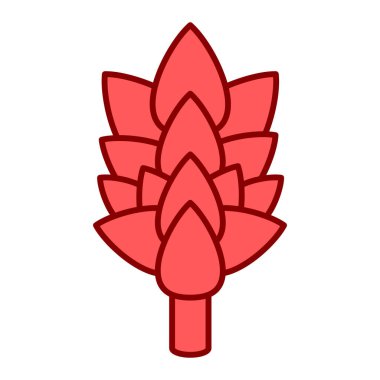 Beyaz arka planda meyve ve sebze ikonu. vektör illüstrasyonu