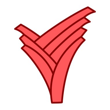 Beyaz arka planda meyve ve sebze ikonu. vektör illüstrasyonu