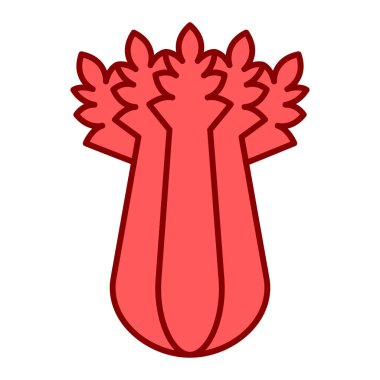 Beyaz arka planda meyve ve sebze ikonu. vektör illüstrasyonu