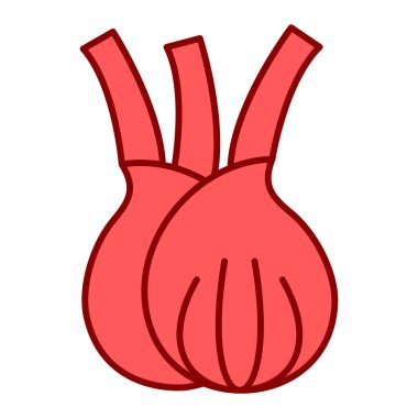 Soğan sebzesi sağlıklı besin vektörü çizimi