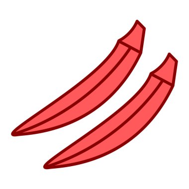 Beyaz arka planda meyve ve sebze ikonu. vektör illüstrasyonu