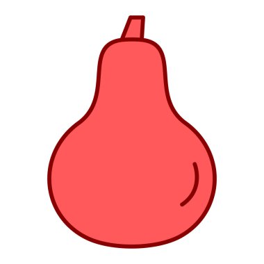 taze armut meyve ikonu vektör illüstrasyon grafik tasarımı