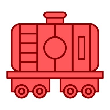 tren vektör illüstrasyonu. kargo tankı izole edilmiş simge