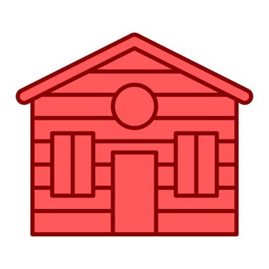 ev binası ikon vektör illüstrasyonu