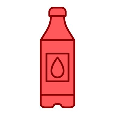 şişe içecek ikonu, vektör illüstrasyonu