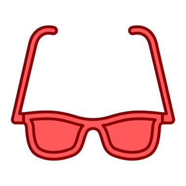 güneş gözlüğü ikonu vektör çizimi tasarımı