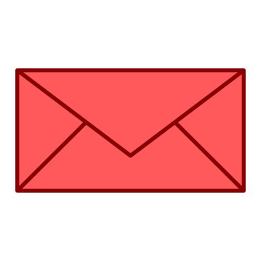 zarf e- posta simgesi vektör illüstrasyon grafik tasarımı
