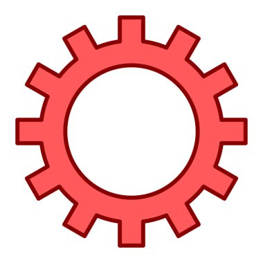 dişli simgesi vektör illüstrasyonu