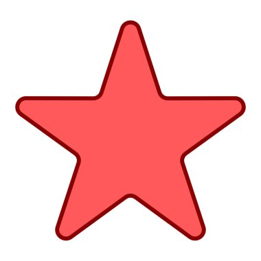 Yıldız simgesi. Web için yıldız vektör simgelerinin düz çizimi