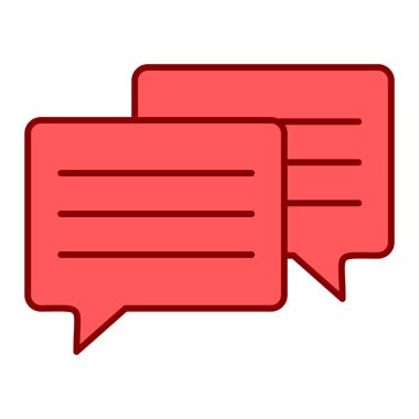 Sohbet mesajı ikonu vektör illüstrasyon grafik tasarımı