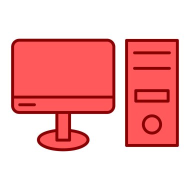 bilgisayar ve aygıt vektör simgesi işareti