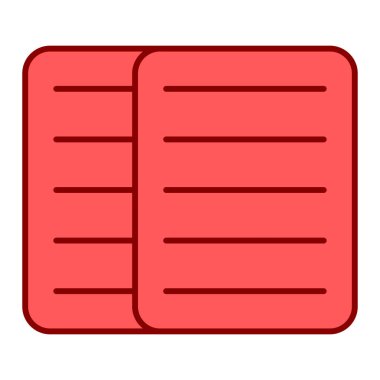 belge simgesi vektör illüstrasyonu