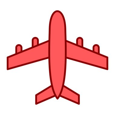 uçak ikonu vektör illüstrasyonu