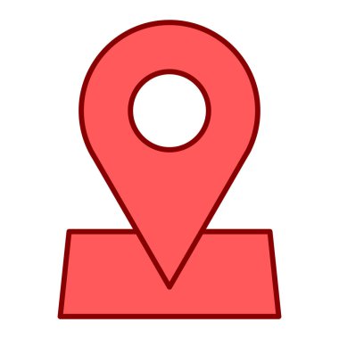 konum pin simgesi vektör illüstrasyonu