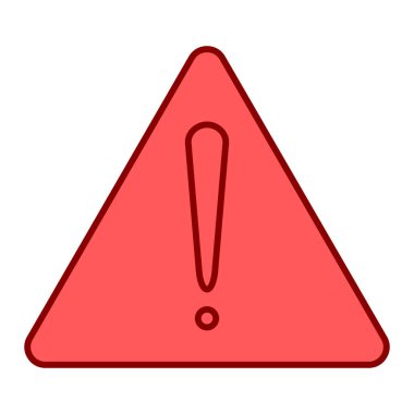 uyarı işareti simgesi, vektör illüstrasyonu