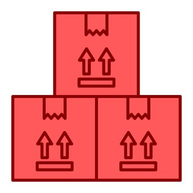 paket kutuları simgesi. vektör illüstrasyonu