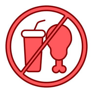 Alkol ikonu yok. vektör illüstrasyonu