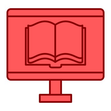 kitap simgesi vektör illüstrasyonu