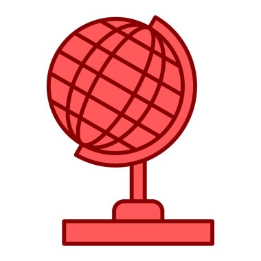 Küre simgesi vektör illüstrasyon tasarımlı dünya